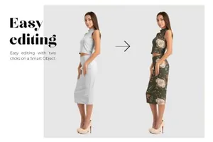 女性优雅的西装裙套装样机展示模板