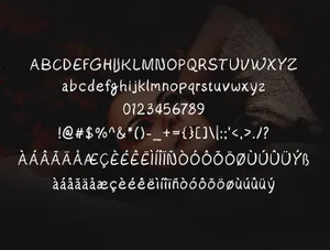 一款全新的手写OTF和TTF大写和小写英文字体Start Living