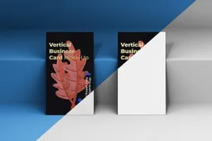 时尚高端房地产名片设计VI样机展示模型