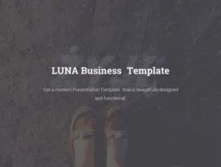 干净现代商业推广介绍主题演讲PPT幻灯片演示文稿Luna Business Company Theme
