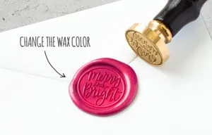 金色蜡封logo设计展示样机素材下载