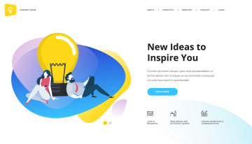 互联网网站落地页ui矢量插图模版素材 Set of webs