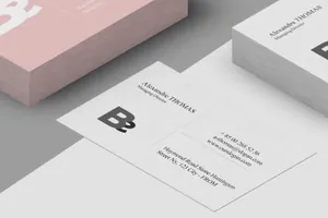 商业个人名片psd样机模板