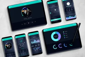 三星S9智能手机 平板电脑样机 S9 Mobile   Tablet Mockup