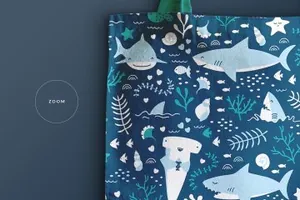 帆布手提袋样机展示模板