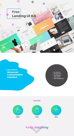 Landing UI Kit Vol026 UI 素材
