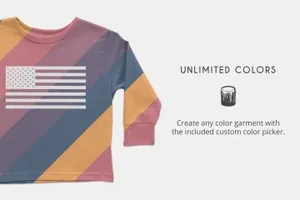 小孩学步的长袖衬衫样机 Toddler’s Long