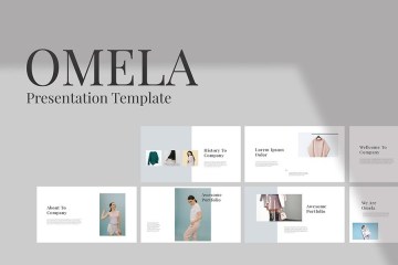 一款极简超现代的演示模板 Omela Presentation Template