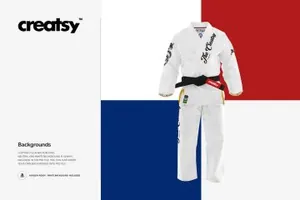 柔术柔道服装设计样机下载