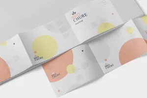 大折页画册模板样机下载