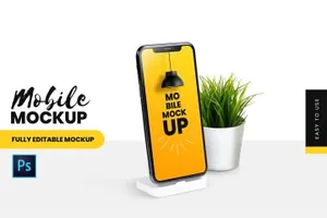 智能手机iPhone手机屏幕预览设计图样机 Mobile Mockup