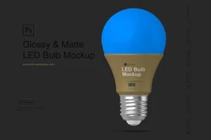 LED灯泡外观设计样机模板