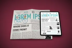 iPad iPhone新闻资讯App设计展示样机素材下载