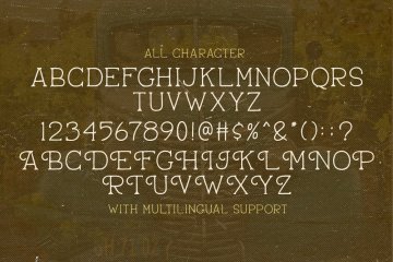 黑手党复古经典英文衬线字体免费下载 Pantaleone Vintage Typeface