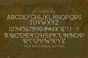 黑手党复古经典英文衬线字体免费下载 Pantaleone Vintage Typeface