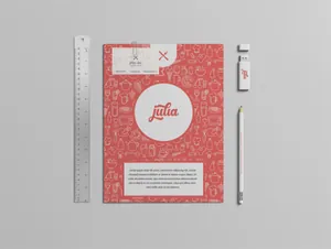 高质量文具办公用品包装品牌PSD贴图样机模型Stationery Branding Mockup