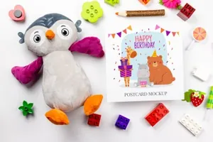 生日派对设计样机素材下载