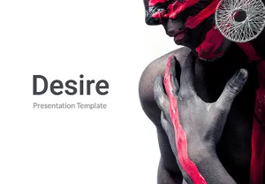 优雅艺术展示旅行度假现代商务幻灯片演示文稿Desire Presentation