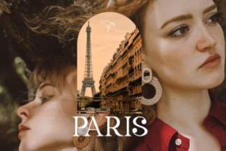 时尚巴黎奢侈品牌海报女性杂志排版英文衬线字体 La Obrige Serif Font