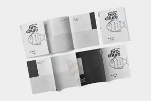 精美折页画册样机下载