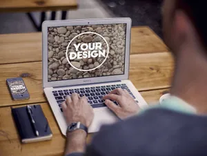 苹果MacBook Air笔记本电脑显示设备PSD贴图样机展示模型NWRS Mockups