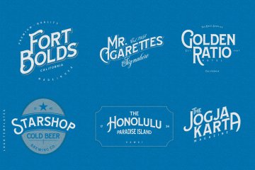 经典衬线复古英文字体 Chemvre