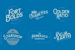 经典衬线复古英文字体 Chemvre