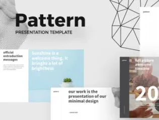 多用途时尚现代设计公司企业宣传推广主题演讲幻灯片演示模板Pattern Presentation