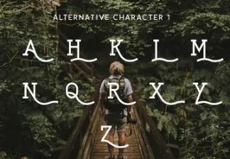 一款干净现代简洁的水手英文字体EXPLORER Sailor Original