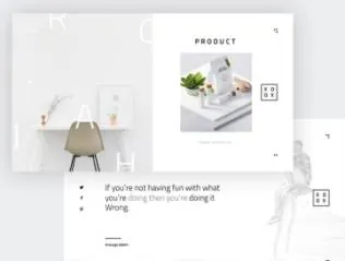 时尚创意家居服装设计展示主题演讲幻灯片演示模板XOXO Presentation