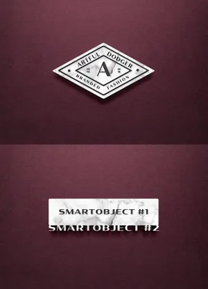 红色砂纸大理石logo标志徽标样机模板