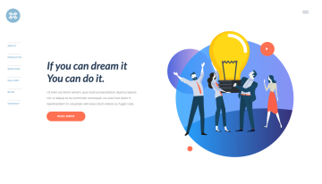 现代网络技术网站落地页ui矢量插图模版素材 Set of w