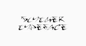 未来派酸性艺术英文装饰字体 Floriane Rousselot - Slyther Typeface