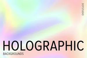 60个抽象全息渐变模糊背景素材免费下载 Holographic backgrou