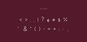 一种有趣的大写字体 Plum Fun Typeface