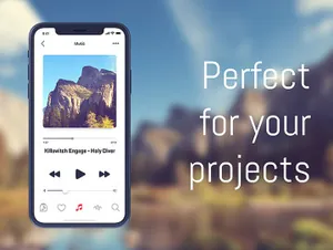 全新的iPhone X AIR手机贴图样机模型Mockup