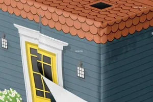 高品质的剧场盒子样机展示模型Playhouse Mockup Set