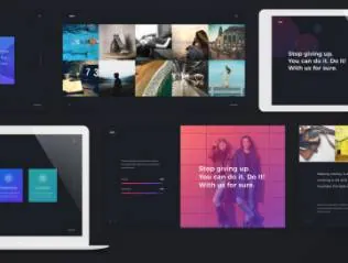 创意彩色多用途主题演讲动态Powerpoint幻灯片模板MOTION Creative Template