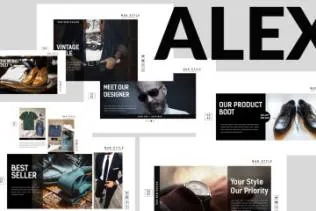 高品质多用途演示文稿幻灯片设计模板alex-powerpoin