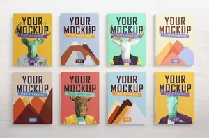 精装书样机 Hardcover book Mockups