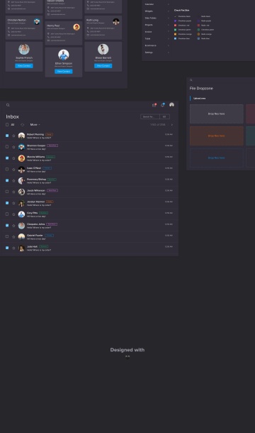 一款现代干净的后台管理UI工具包 Dashboard Pan