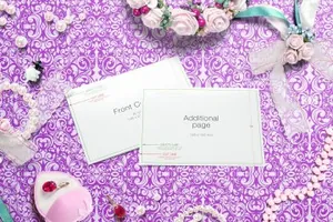 婚礼卡片样机 Wedding Greeting Cards mockups