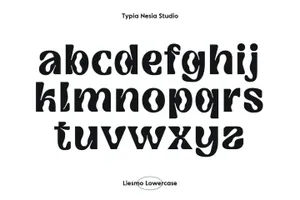 复古迷幻酸性艺术时尚海报包装排版英文字体 Liesmo - Psychedelic Black