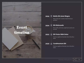 黑色简约背景商务风PowerPoint模板 Latte PowerPoint Template