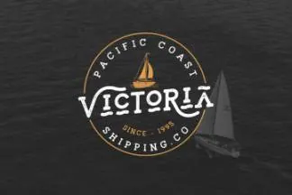 一款干净现代简洁的水手英文字体纹理版本LightHouse Sailor Rough