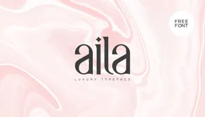 优雅时尚英文字体Aila Free Luxury Typeface 精选字体