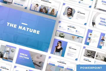 商业业务数据演示模板 The Nature – Business Powerpoint Template