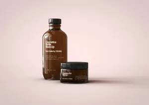 化妆品包装贴图展示模版 Cosmetics Pot  Bottle Mockups