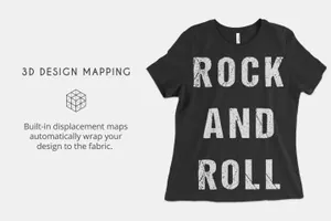 女士T恤印花设计展示样机 Bella Canvas 6400 T-Shirt Mockups