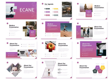 数据分析类创意幻灯片模板素材 Ecane – Powerpoint Template